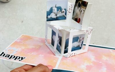 Album Scrapbooking 2024 – Cubes pop-up à adapter façon carte pop-up