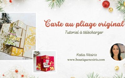 Carte au pliage original pour Noël