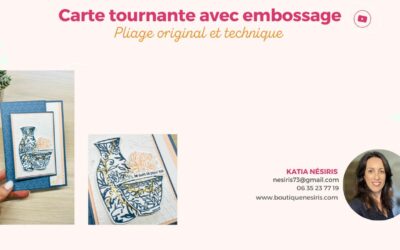 Tuto Carte Tournante avec Embossage à Chaud – Pliage Original avec la collection Kintsugi