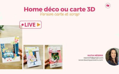 Tuto Scrapbooking – Home Déco 3D mariage, Saint-Valentin, fête des mères…