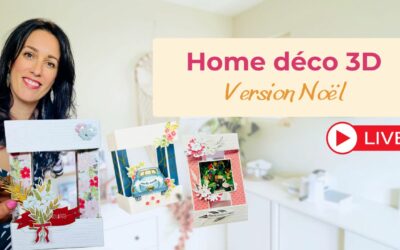 Tuto Scrapbooking – Home Déco 3D Noël, mariage, Saint-Valentin, fête des mères…