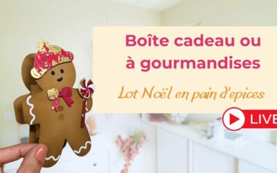 Carte et Boîte cadeau – Lot Noël en pain d’épices