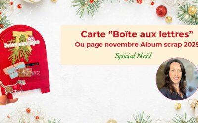 Page Novembre ou Carte Boîte aux lettres de Noël