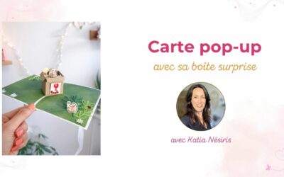 Carte pop-up avec boîte surprise