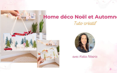 Tutoriel scrapbooking : décoration automnale et de Noël à suspendre